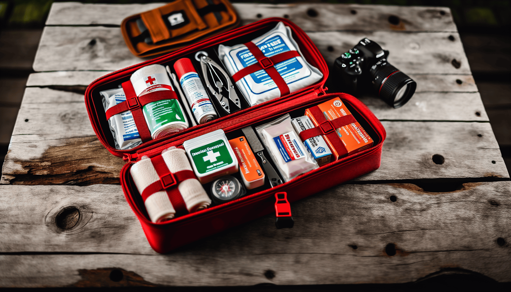 Survival first aid kit for outdoor adventures