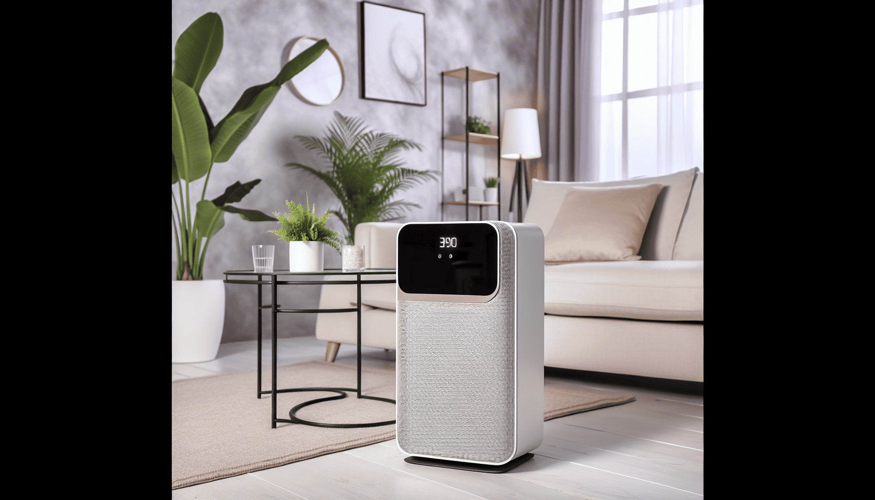Air purifier with HEPA filter and activated carbon filter