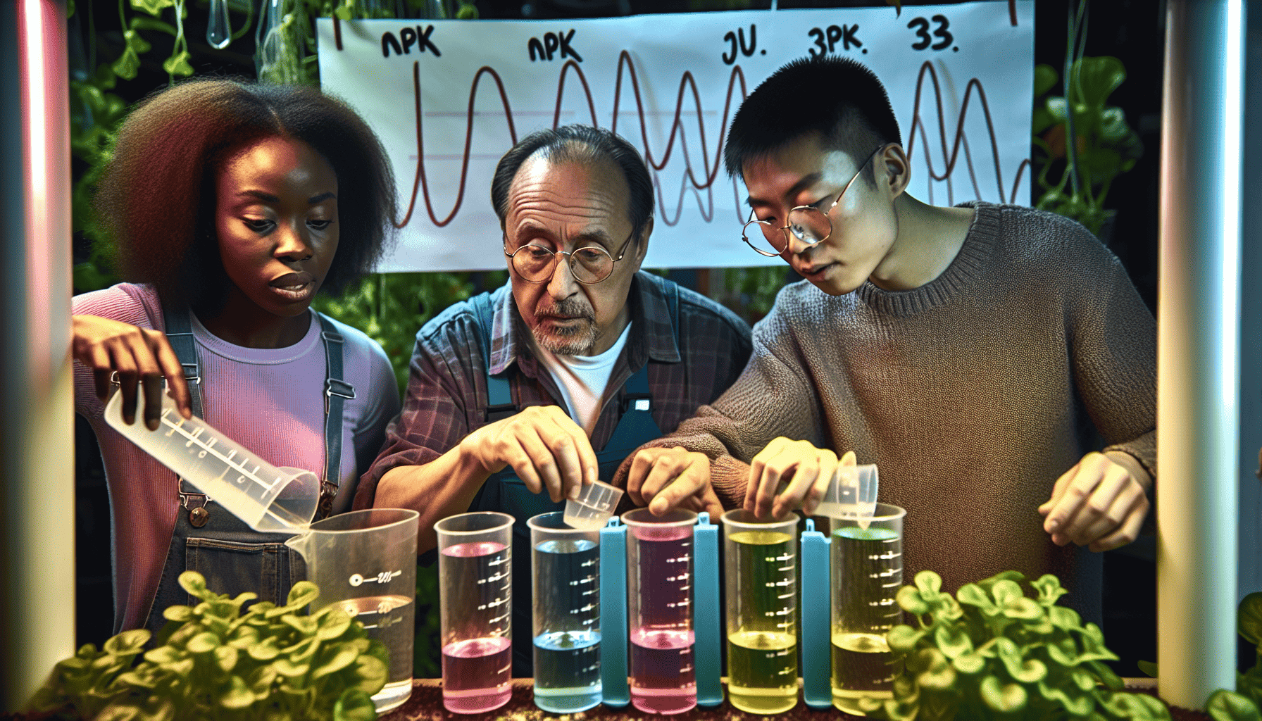 Measuring nutrient strength in hydroponic system