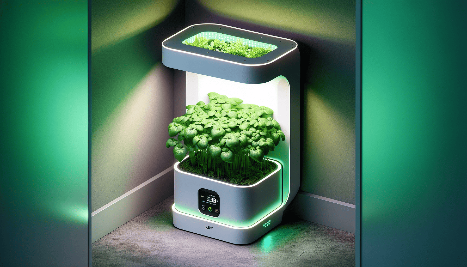 Uplift Grow Planter with adjustable full-spectrum LED grow light for space-deprived areas