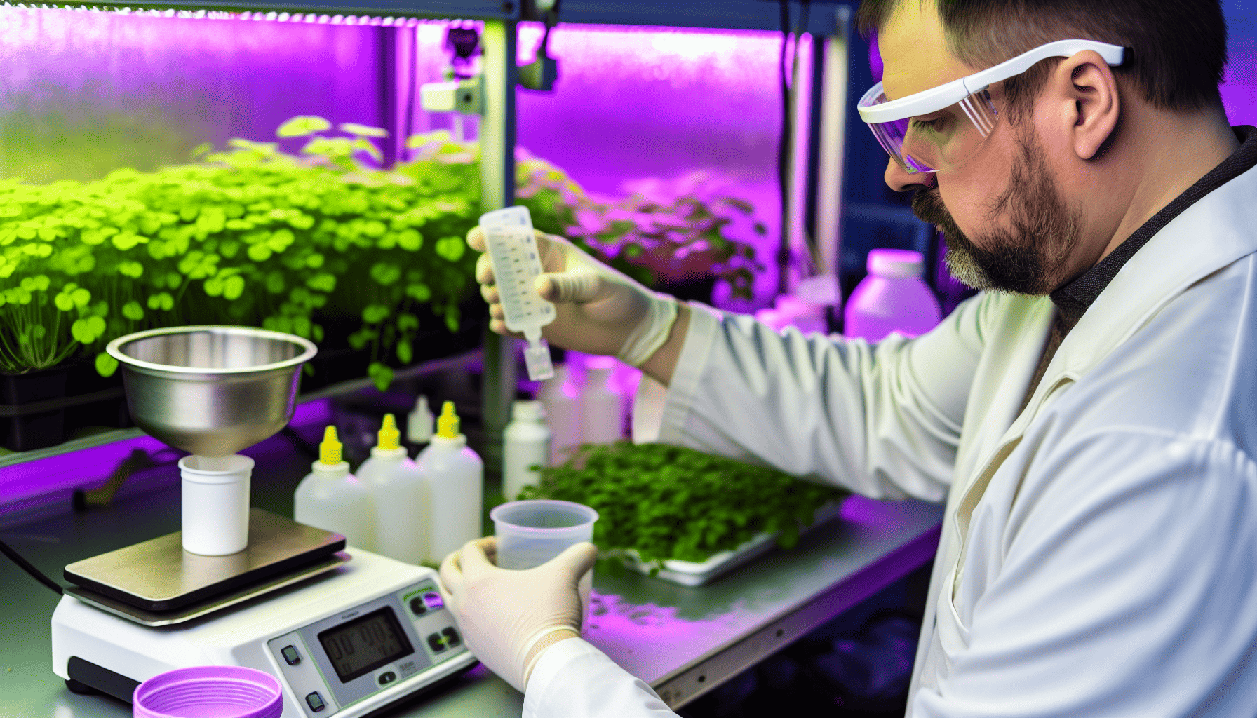 Crafting nutrient solution for hydroponic plants